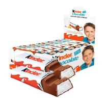Kinder Chocolate 24 Unidades de 12,5g Sabor Cremoso Irresistível