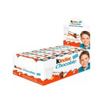 Kinder Chocolate Ferrero - Chocolate Recheio Leite - Caixa 300g c/ 24 und