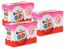 Kinder Ovo Menina C/ 2unid 40g - 3 caixinhas