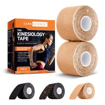 Kinesiology Tape Care Science à prova d'água para esportes, 2 rolos
