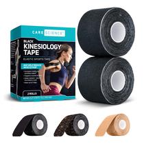 Kinesiology Tape Care Science Waterproof 40 tiras pretas