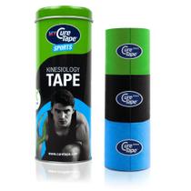 Kinesiology Tape CureTape Sports 2 polegadas x 2,5 m à prova d'água, pacote com 3