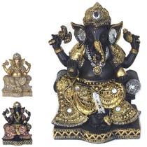 King Ganesha Hindu Deus Sorte Prosperidade Sabedoria Resina Estatua Rei King Ganesha Hindu Deus Sorte Prosperidade Sabedoria Resina Estatua Rei