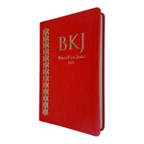 King james 1611 Ultrafina Slim Laranja coral - Biblia sagrada Compacta