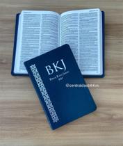 KING JAMES Slim azul Ultrafina - Biblia sagrada Compacta Linguagem Original 21x14 cm - bv books