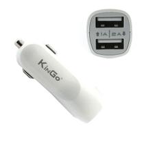 Kingo Carregador Veicular 2 USB 2100mAh para Celular Smartphone Tablet GPS Kingo Carregador Veicular 2 USB 2100mAh para Celular Smartphone Tablet GPS