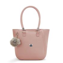 Kipling Bolsa Feminina Tyra Petal Rosa com Chaveiro Kipling Bolsa Feminina Tyra Petal Rosa com Chaveiro