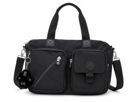 Kipling Defea Bolsa Preta Com Alça Transversal e De Ombro Kipling Defea Bolsa Preta Com Alça Transversal e De Ombro