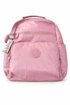 Kipling Mochila De Maternidade So Baby Com Trocador Rose Metalica