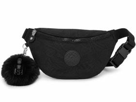 Kipling Pochete Pria Python Embossed Preta Transversal Kipling Pochete Pria Python Embossed Preta Transversal