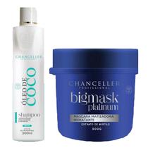 Kir Tratamento Mascara Platinum E Shampoo Coco Pos Quimica