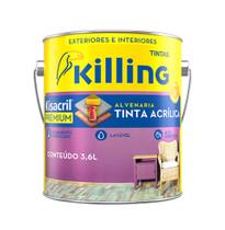 Kisacril Tinta Acrílica Premium - 3,6 litros - Killing