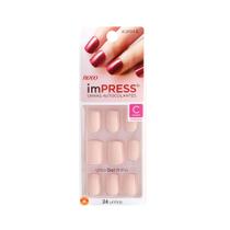 Kiss Impress Unhas Autocolantes Bubble Gum Curto