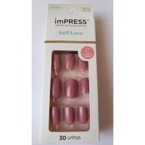 Kiss Impress Unhas Autocolantes Curta In Luv