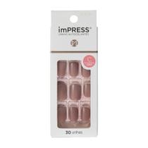 Kiss New York Impress Unhas Autocolantes Curto - Summer Nude BIP061BR