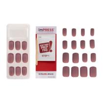 Kiss New York Impress Unhas Autocolantes Médio - Secret Matte BIPM440BR