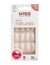 Kiss New York Salon Natural Unhas Postiças Stiletto Longo KSN06BR