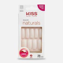 Kiss New York - Unha Postiça Salon Naturals Quadrado Longo