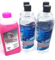 Kit 01 Aditivo Organico Concentrado Rosa e 04 Aguas com inibidor de corrosão Kit 01 Aditivo Organico Concentrado Rosa e 04 Aguas com inibidor de corrosão
