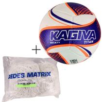 Kit 01 Bola De Futebol Society Kagiva Titan 2026+Rede Society Matrix 4m Fio 2 Seda Reforçada Cor:Roxo+BrancoTamanho:Úni Kit 01 Bola De Futebol Society Kagiva Titan 2026+Rede Society Matrix 4m Fio 2 Seda Reforçada Cor:Roxo+BrancoTamanho:Úni