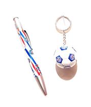 Kit 01 Caneta esferografica chaveiro bola da Bahia