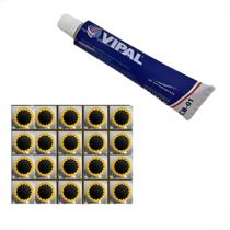 Kit 01 Cola Vipal Cb01 E 20 Remendo Vipal R00 30mm Kit 01 Cola Vipal Cb01 E 20 Remendo Vipal R00 30mm