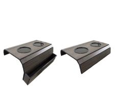 Kit 01 Esteira Sofá Porta Copos E Controle E 01 Porta Copos Tabaco