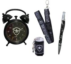 Kit 01 mini relogio01Caneta esferografica01chaveiro e 01cordao do Botafogo Kit 01 mini relogio01Caneta esferografica01chaveiro e 01cordao do Botafogo