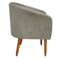 Kit 01 Namoradeira 02 Poltronas Suede Marrom Rato