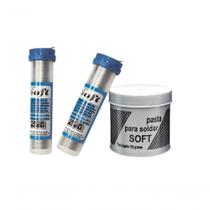 Kit 01 Pasta Para Soldar 110g + 02 Tubetes Solda Fio 1.0mm Kit 01 Pasta Para Soldar 110g + 02 Tubetes Solda Fio 1.0mm