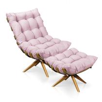 Kit 01 Poltrona e 01 Puff Giratório Costela Base Kit 01 Poltrona e 01 Puff Giratório Costela Base