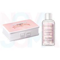 Kit 01 Porta Máscara / 01 Alc. Gel Giovanna B.60 Ml 70ºRosa