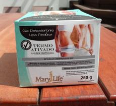 kit 01 Pote Gel Desedorante Lipo redutor 250ml Mary Life