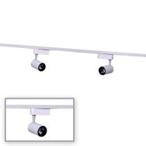 Kit 01 Trilho Eletrificado 1m + 2 Spots Branco 7W Branco Quente Kit 01 Trilho Eletrificado 1m + 2 Spots Branco 7W Branco Quente