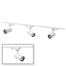 Kit 01 Trilho Eletrificado 1m + 3 Spots Branco 12W Branco Frio Kit 01 Trilho Eletrificado 1m + 3 Spots Branco 12W Branco Frio