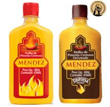 Kit 01 unid. Molho de Pimenta Trad. Mendez 490 ml 01 Molho de Pimenta Cremoso Defumado 490ml Kit 01 unid. Molho de Pimenta Trad. Mendez 490 ml 01 Molho de Pimenta Cremoso Defumado 490ml