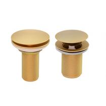 Kit 01 Válvula de Escoamento 7/8e Uma Válvula de Escoamento 1.1/4ouro Fosco Ducon Metais
