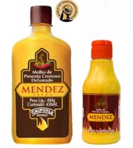 Kit 01Molho de Pimenta Cremoso Defumado Mendez 490 ml 01 Molho de Pimenta Tradicional 215 ml Kit 01Molho de Pimenta Cremoso Defumado Mendez 490 ml 01 Molho de Pimenta Tradicional 215 ml