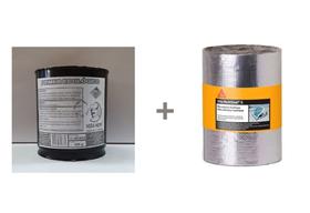 Kit 01rl manta c alumínio autoadesiva L=20cmx10ml+ 1 un primer ecológico 800gr