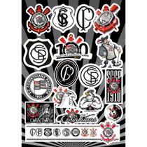 KIT 02 - (02) - 02 Cartela De Adesivos Personalizados Time - Futebol Carro Moto Bike Caminhão Infan