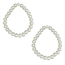 Kit 02 Abraçadeiras Magnéticas Cordão Pérolas para Cortinas