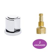 Kit 02 Acabamento C50 Cromado 1/2' Ou 3/4 P/ Reg Docol