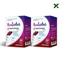 Kit 02 Acalentus L triptofano 250mg 60 Capsulas Loja Maxinutri