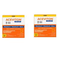 Kit 02 Aceviton Tripla Ação Vitamina C+D+Zinco 30cpr Cimed