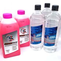 kit 02 Aditivos Concentrado Híbrido e 03 Águas com Inibidor de corrosão kit 02 Aditivos Concentrado Híbrido e 03 Águas com Inibidor de corrosão