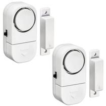 Kit 02 Alarme Sonoro Invasão Residencial Porta Janela Portão