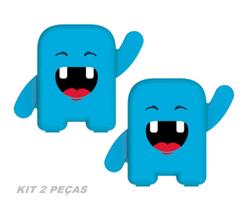 Kit 02 Album Dental Porta Dente de Leite Infantil Angie Azul