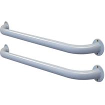 Kit 02 Alças Barras de Apoio para Banheiro Auxilio Idoso Deficiente em Aço Mali 40cm - Branca Kit 02 Alças Barras de Apoio para Banheiro Auxilio Idoso Deficiente em Aço Mali 40cm - Branca