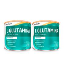 Kit 02 Aminoácido L-Glutamina 300g 100% Pura Maxinutri