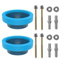 Kit 02 Anel De Cera C/ Guia + 04 Parafusos P/ Vaso Latonado Kit 02 Anel De Cera C/ Guia + 04 Parafusos P/ Vaso Latonado